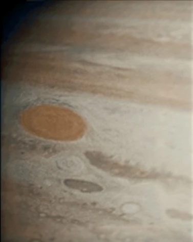 Wielka Czerwona Plama sfotografowana przez sondę Pioneer 11