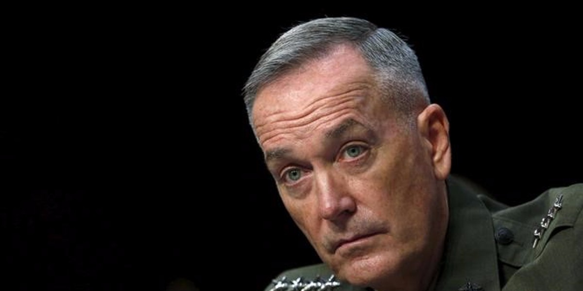 US Marine Corps Gen. Joseph Dunford testifies during the US Senate Armed Services Committee nomination hearing on Capitol Hill in Washington.