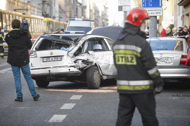 Wypadek w Łodzi