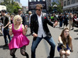 David Hasselhoff z córkami: Taylor i Hayley w San Diego