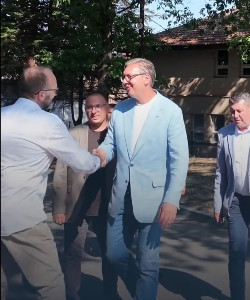 Aleksandar Vučić i Predrag Smiljković