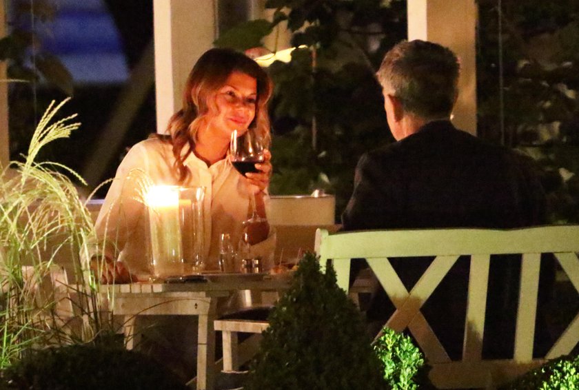 Edyta Górniak i David Foster w restauracji