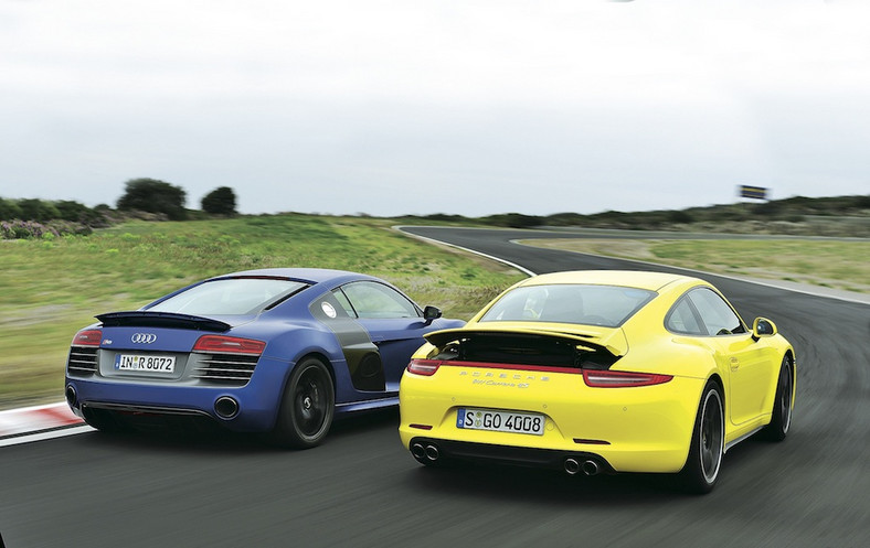 Audi R8 V10 plus, Porsche 911 Carrera 4S