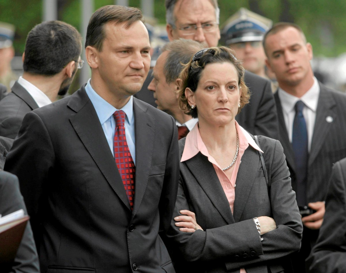 Anne Applebaum i Radosław Sikorski