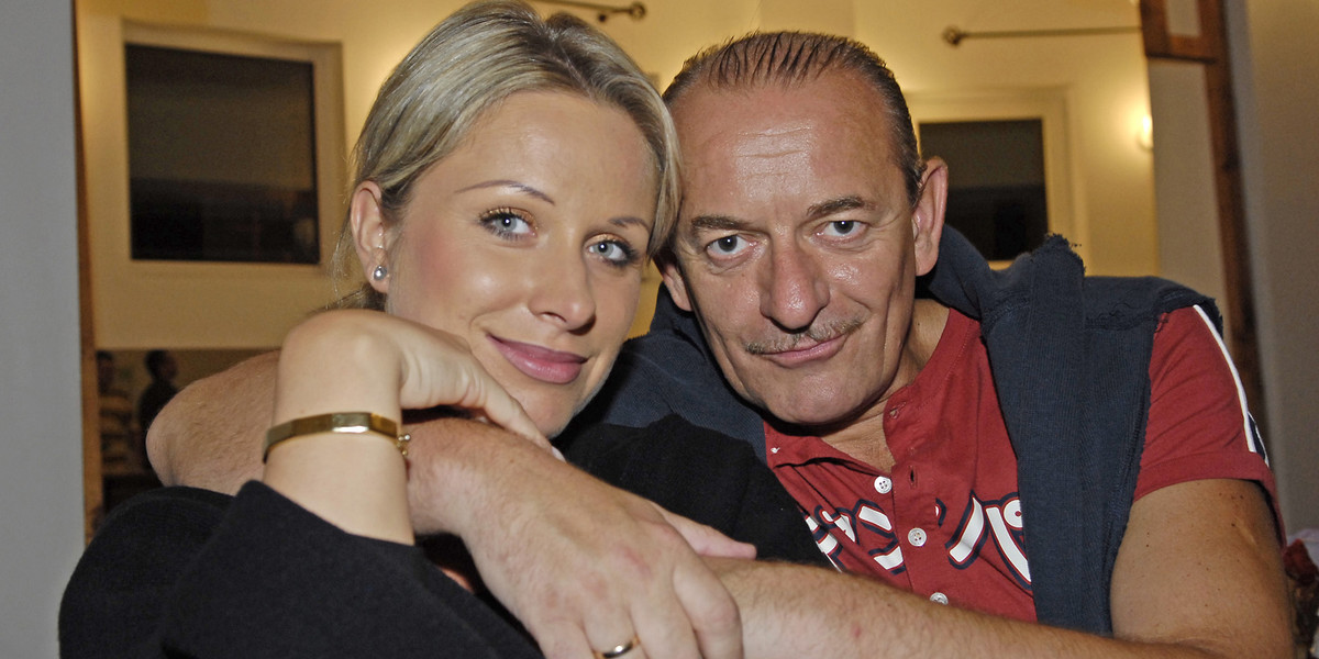 Marcin Daniec z żoną. 