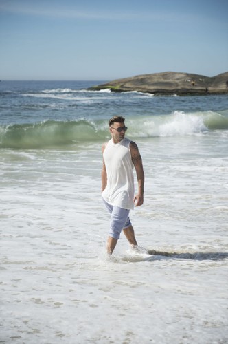 Ricky Martin podczas zdjęć do nowego klipu