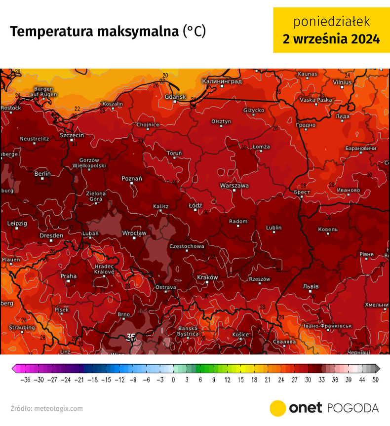 Na początku września temperatura może sięgnąć nawet 34-35 st. C