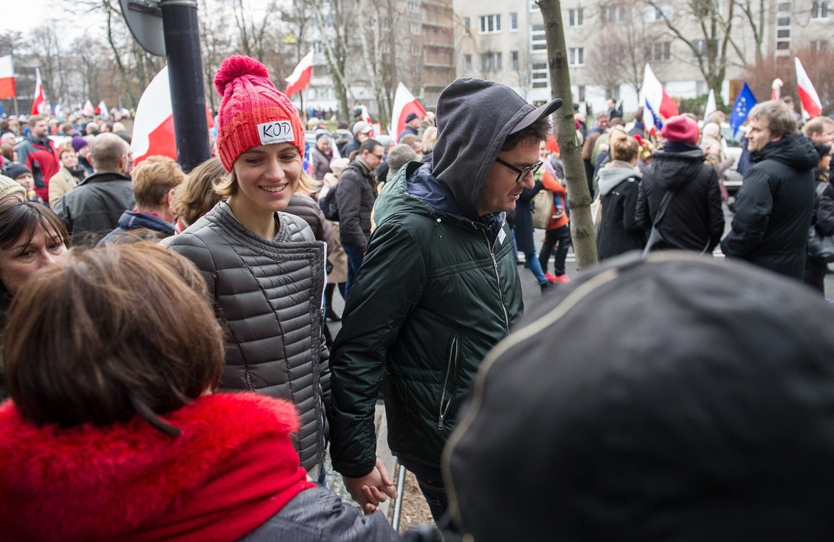 W grudniu 2015 roku w trakcie protestu przeciwko zmianom w Trybunale Konstytucyjnym