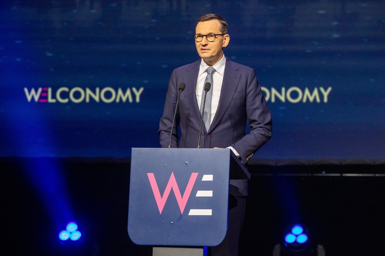 Premier Mateusz Morawiecki na Welconomy Forum w Toruniu (03.04.2023)