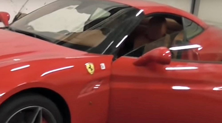 Ezt a Ferrarit egy budai teremgarázsban találták meg / Fotó: police.hu