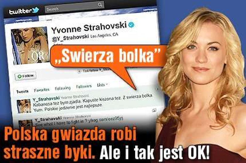 "Swierza bolka" - polska gwiazda robi straszne byki. Ale i tak jest OK!