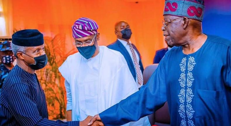 Tinubu, Osinbajo meet with south-west APC leaders over 2023 presidency .