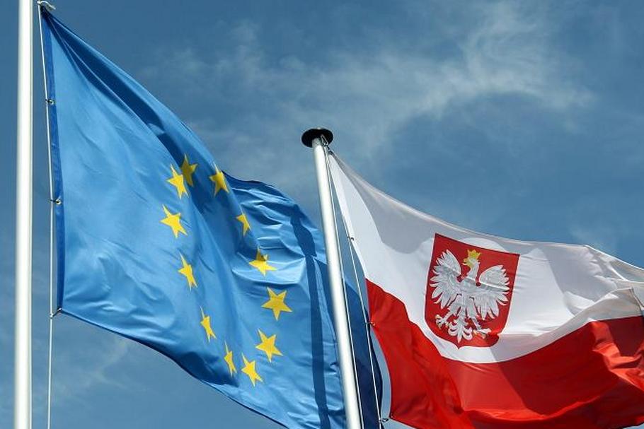 flaga UE flaga Polski