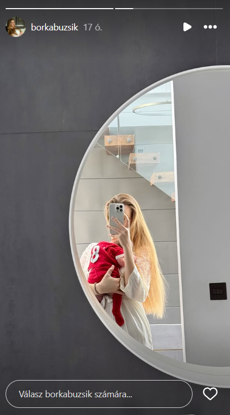 Buzsik Borka megosztotta az első közös fotóját a kislányával