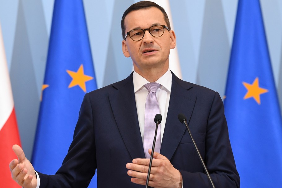 Premier Mateusz Morawiecki prezentuje projekt budżetu na 2020 rok. Warszawa, 27 sierpnia 2019 r.