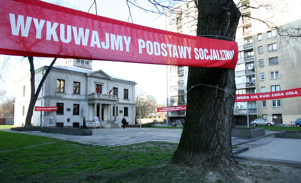 WARSZAWA PLAKAT PRL WYSTAWA