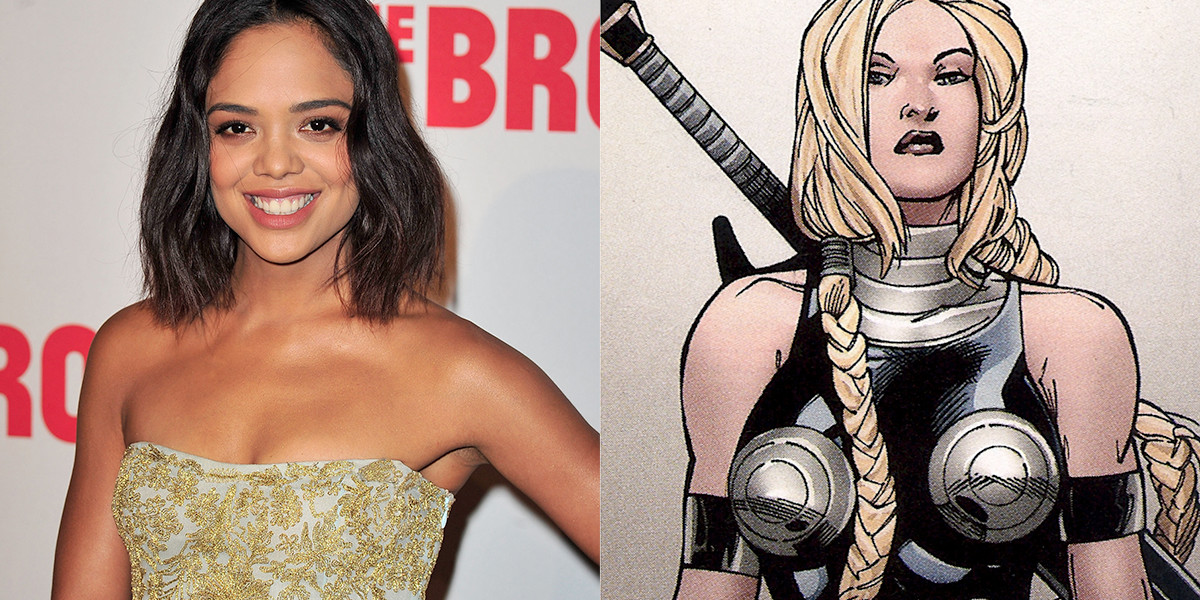 Tessa Thompson will be playing the Marvel Comics heroine in the new "Thor" movie