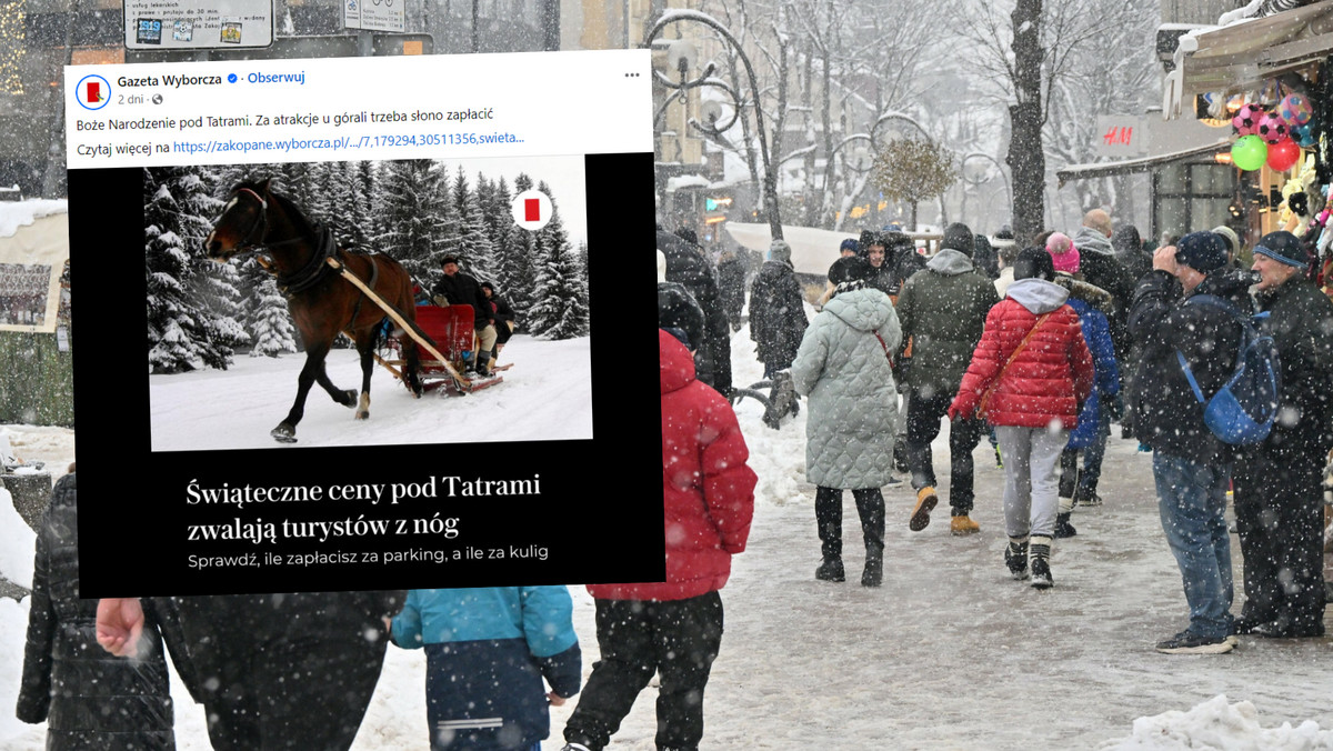 Odpoczynek w Zakopanem nie jest tani. Zaskakujące, ile kosztuje kulig