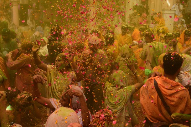 India: Widows Celebrate Holi Festival