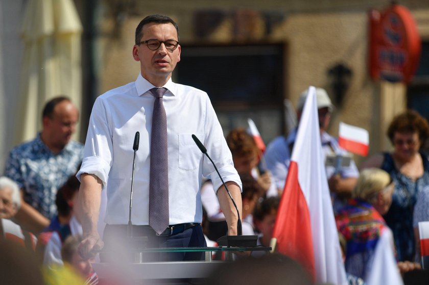 Mateusz Morawiecki na wiecu w Sandomierzu