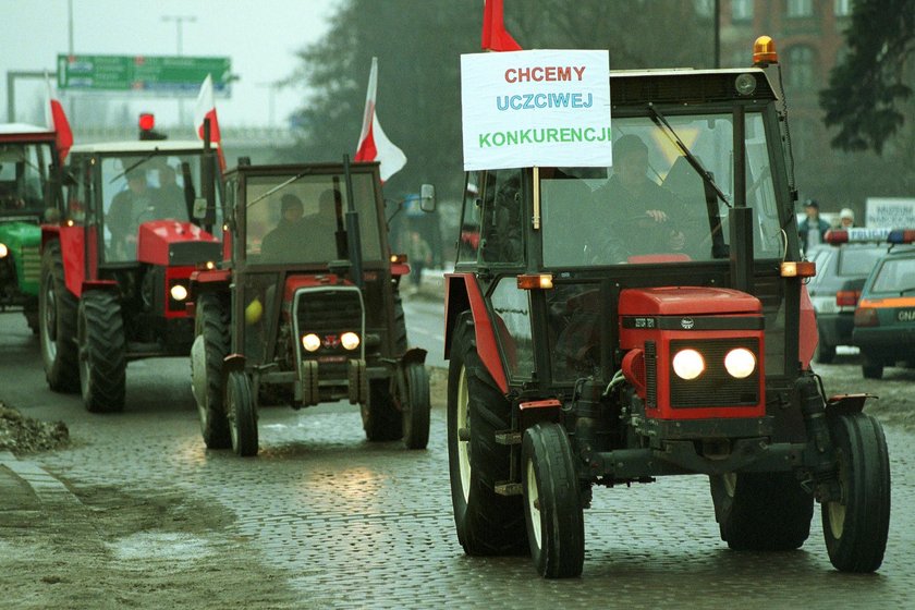 Protest rolników w Gdańsku 2003 r.