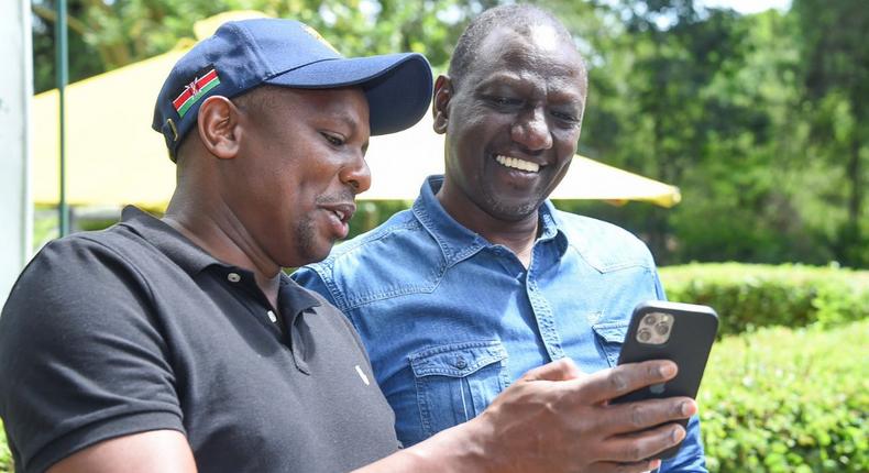 MP Kimani Ichung'wa with President William Ruto