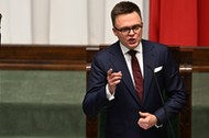 Szymon Hołownia po wyborze na marszałka Sejmu X kadencji