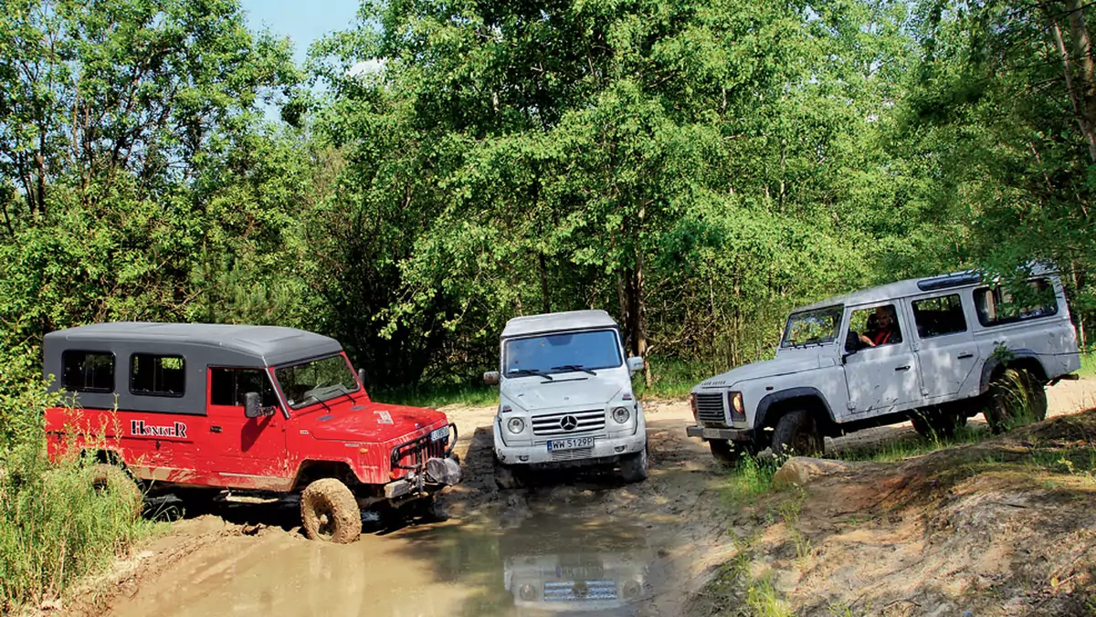 Mercedes G 350 kontra Land Rover Defender i Honker 2000: czy prawdziwe terenówki są na wymarciu?