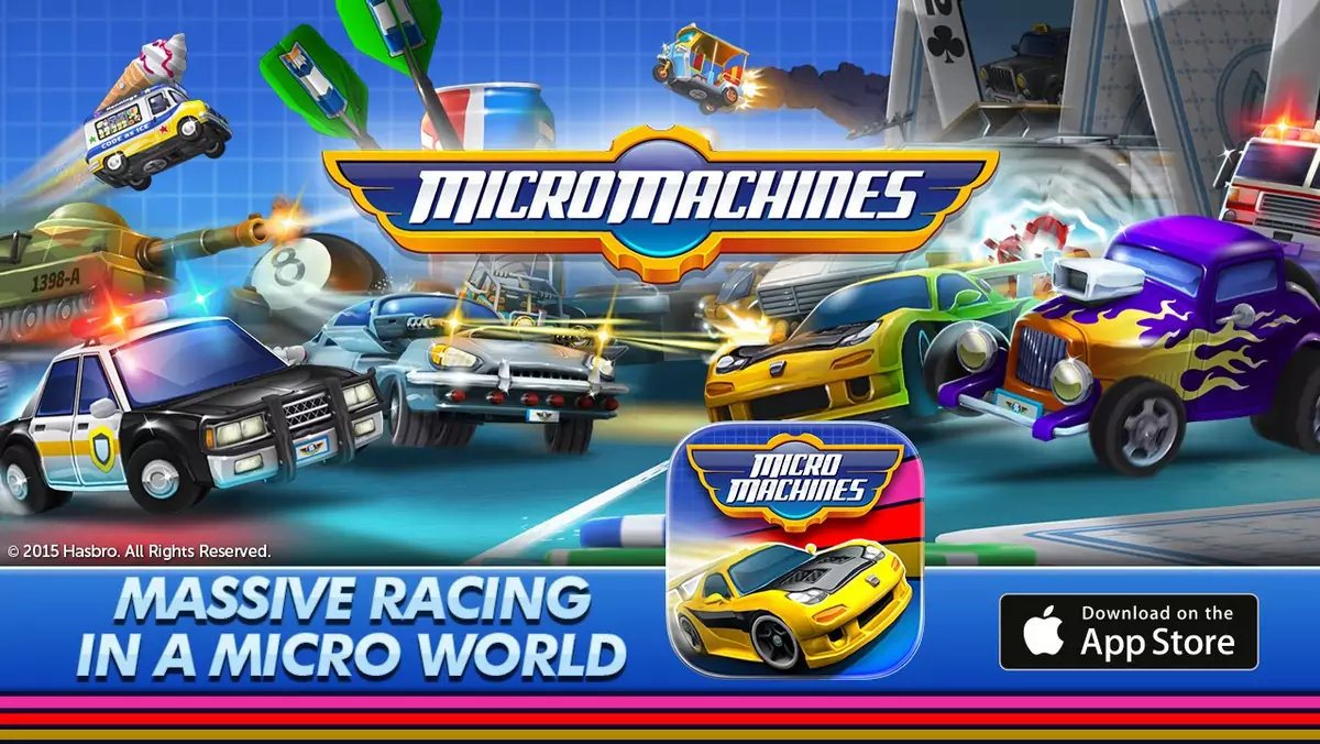 Micro Machines (iOS) - recenzja. Powrót popularnej niegdyś "ścigałki" 