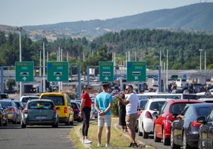 Evzoni, gužva
