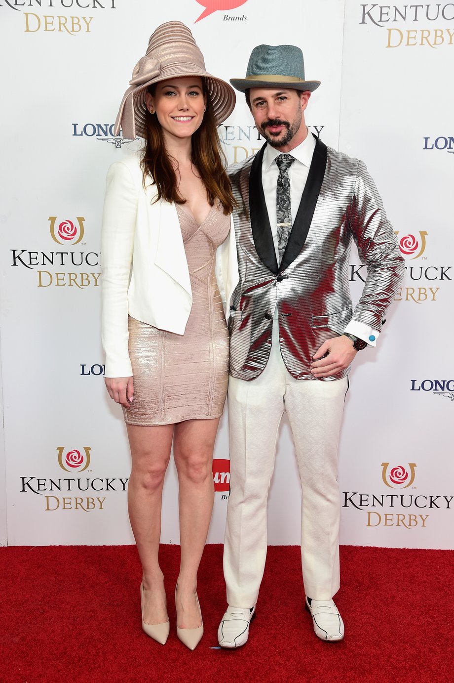 WORST: Chef Johnny Luzzini, pictured here with fellow chef Claire Robinson, showed up in a somewhat strange hat and a too-shiny jacket.