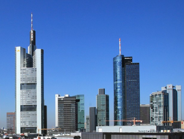 Frankfurt nad Menem, siedziba niemieckiej giełdy.