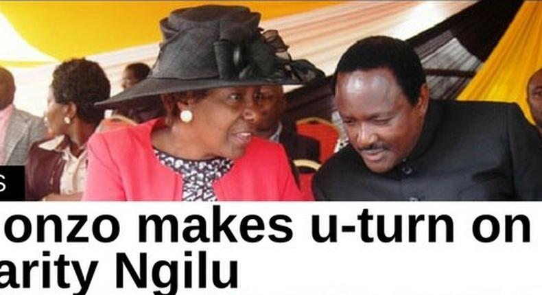Charity Ngilu and Kalonzo Musyoka 
