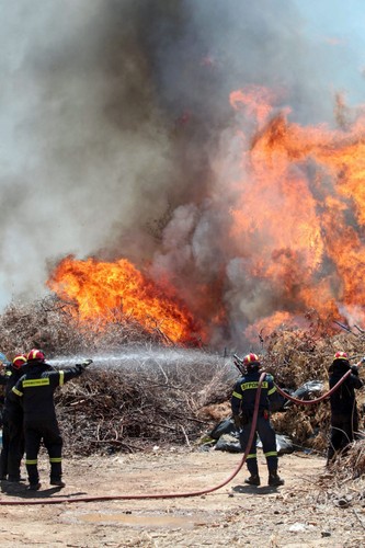 GRECJA. Płoną lasy i przedmieścia. Strażacy i żołnierze walczą z ogniem