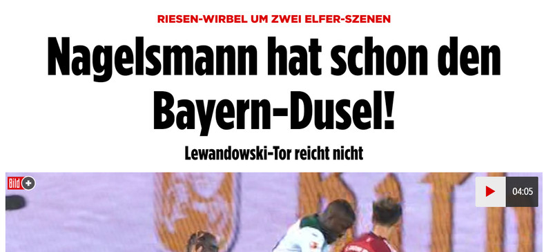 Borussia M. – Bayern.  Die deutschen Medien haben kein Erbarmen mit den Bayern