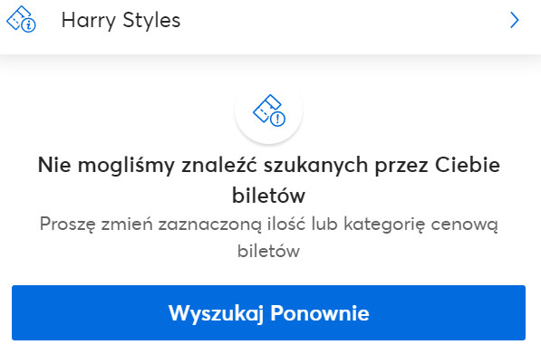 Komunikat, który wyświetlał się najczęściej wielu fanom