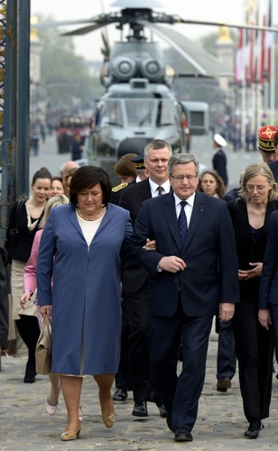 Anna i Bronisław Komorowscy z wizytą w Paryżu