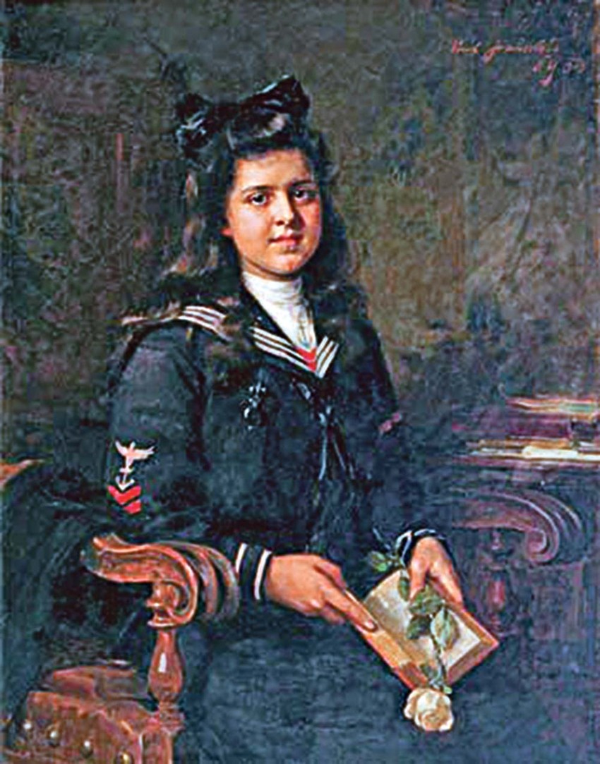 Paja Jovanović "Portret Varvare Pupin", 1903.