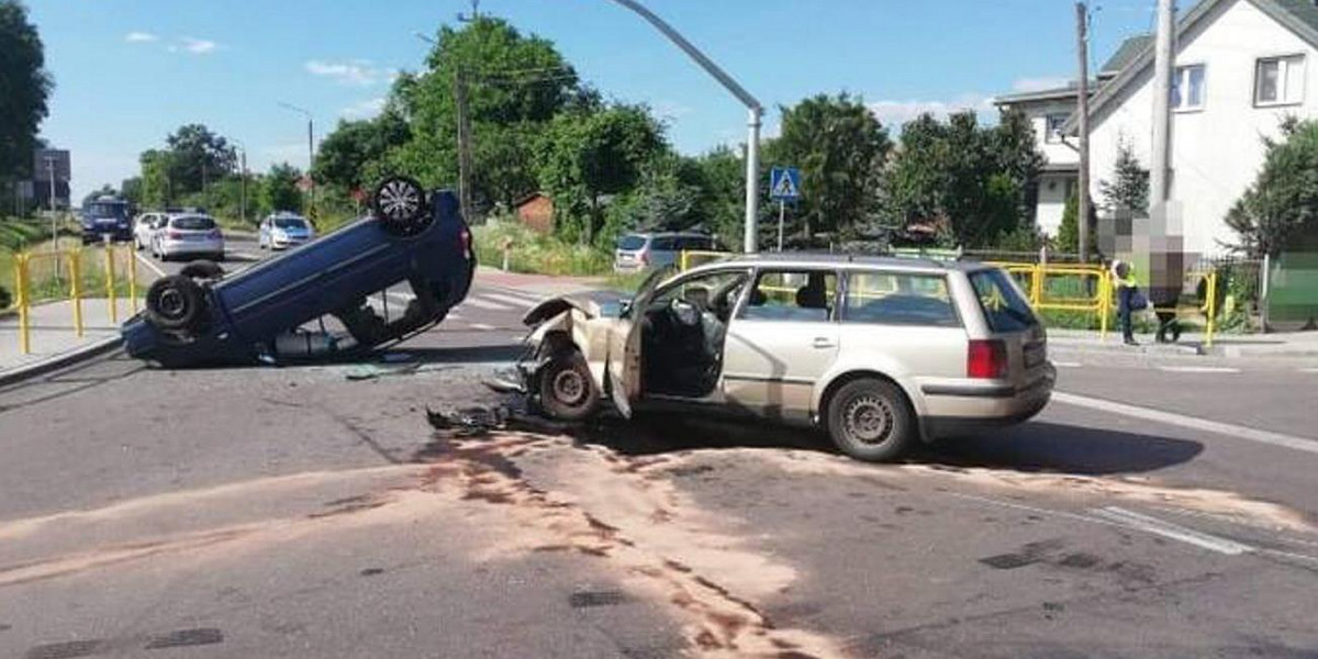 Wypadek w Knyszynie. Cztery osoby zostały ranne