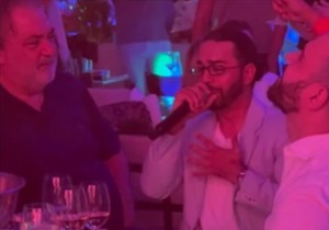 Boba i Filip Živojinović u noćnom izlasku