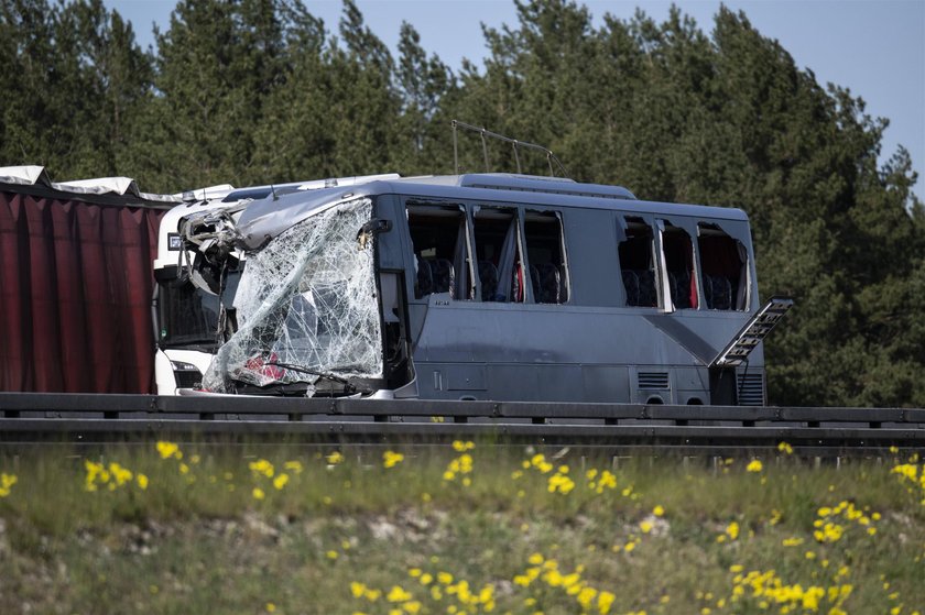 Wypadek polskiego autokaru na A12 w Niemczech