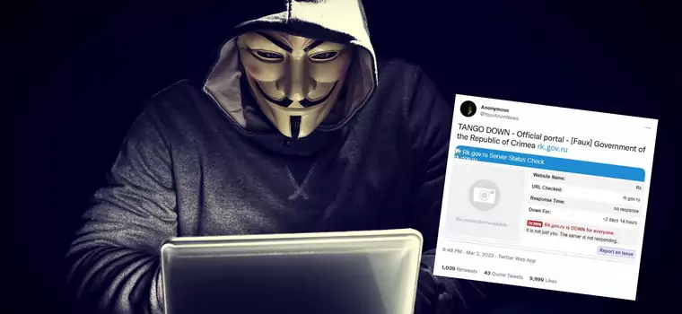 Anonymous nie odpuszczają. Hakerzy zablokowali witrynę Republiki Krymu