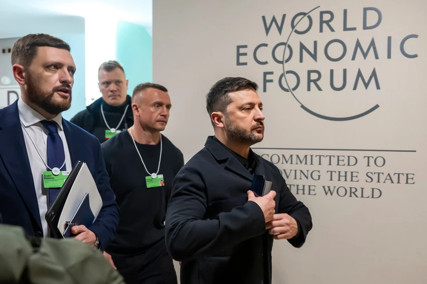 Volodimir Zelenski u Davosu 22. januara