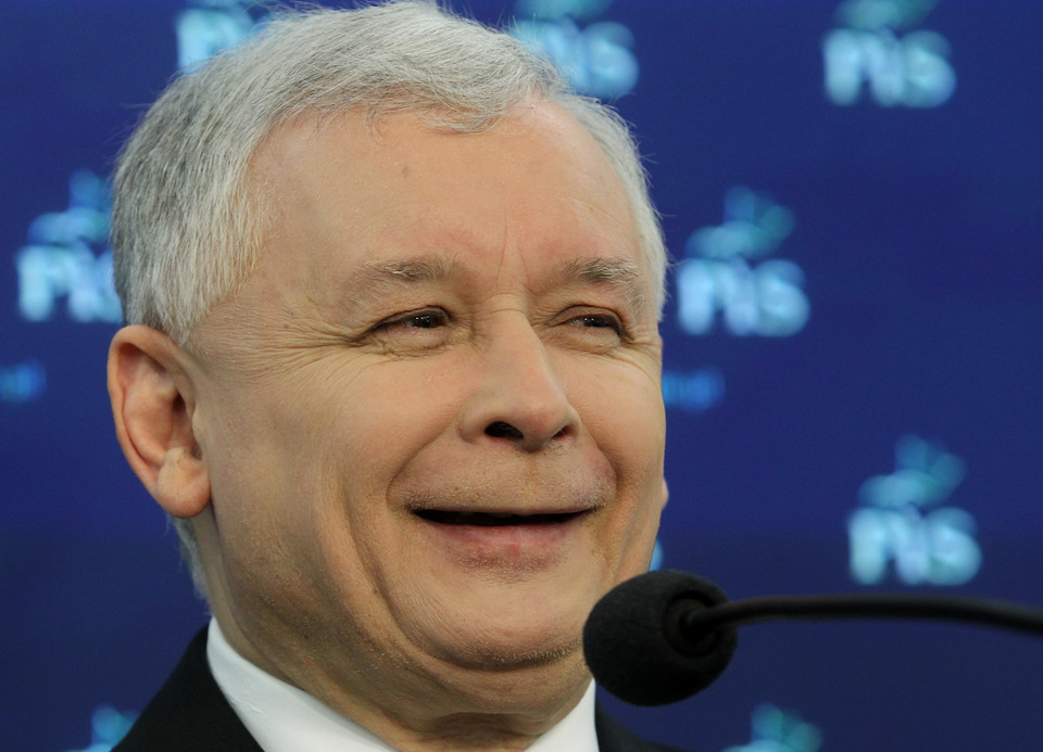 Jarosław Kaczyński. Fot. PAP/Radek Pietruszka