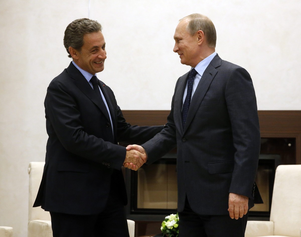 Nicolas Sarkozy i Władimir Putin