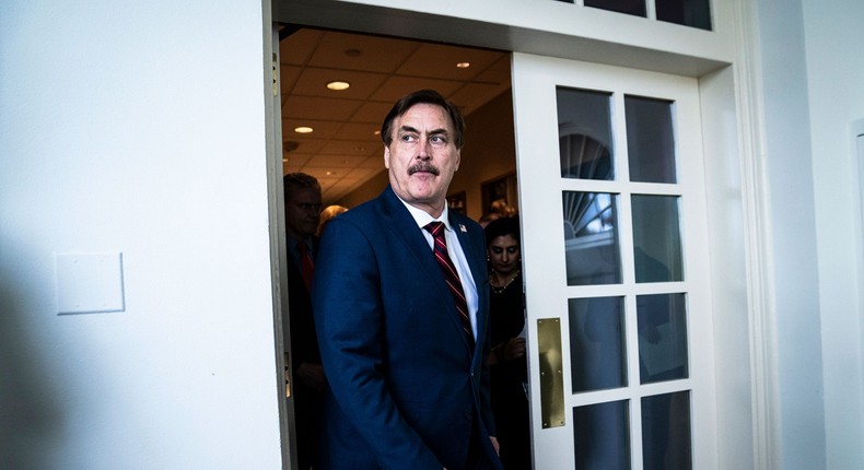 MyPillow CEO Mike Lindell at the White House on March 30, 2020.
