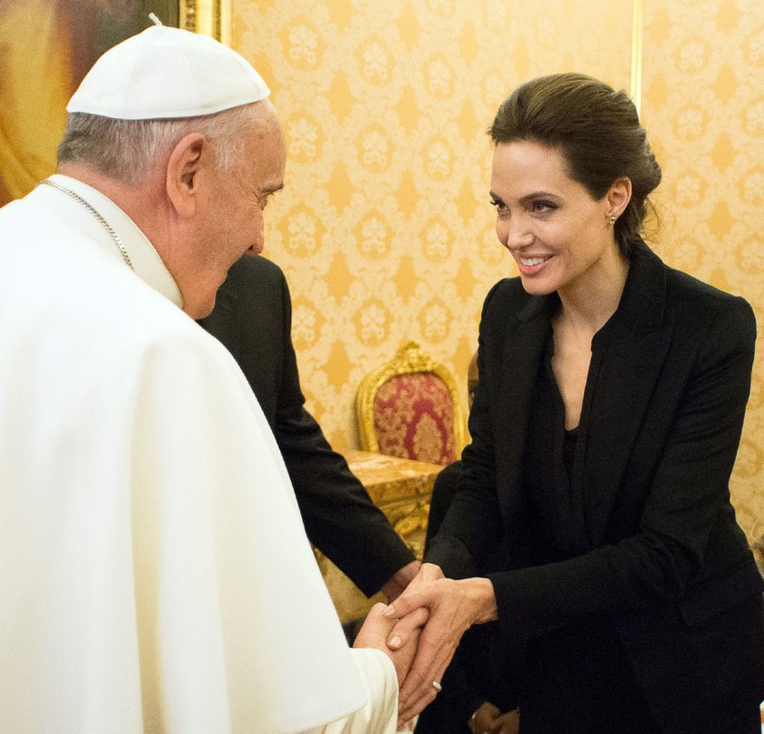 Angelina Jolie i papież Franciszek