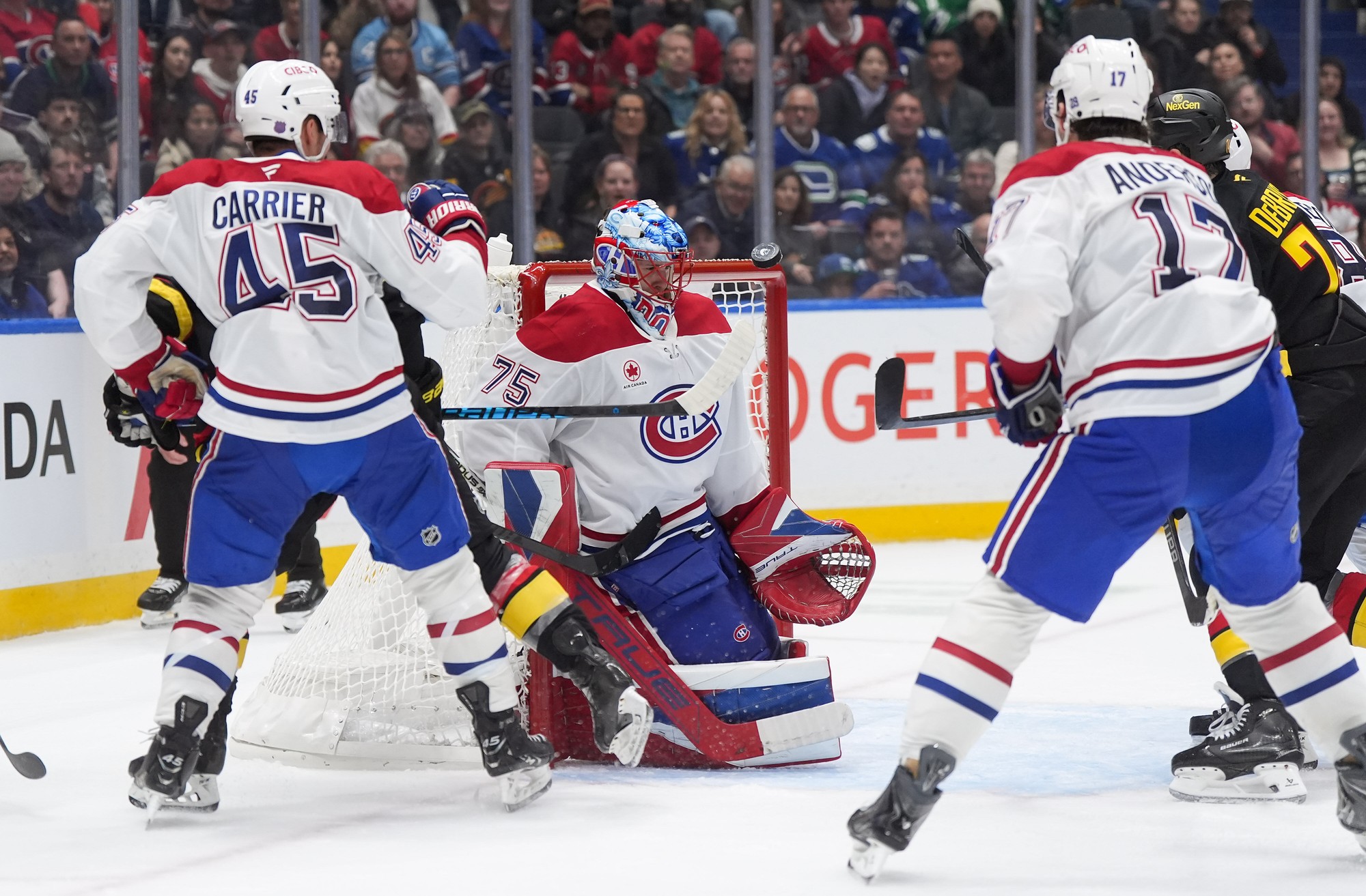 Zápas NHL: Vancouver Canucks - Montreal Canadiens.