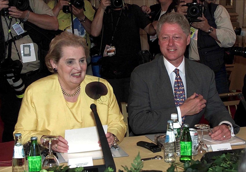 Medlin Olbrajt i Bil Klinton