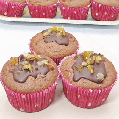 Mandarinos muffin kandírozott naranccsal